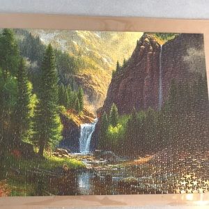 Mark Keathly 1000 piece special deluxe edition puzzle "Waterfall"